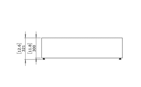 Blinde Design Bloc L2  Concrete Coffee Table - Bone Finish - BLD.1.T.BLC.L2.BO